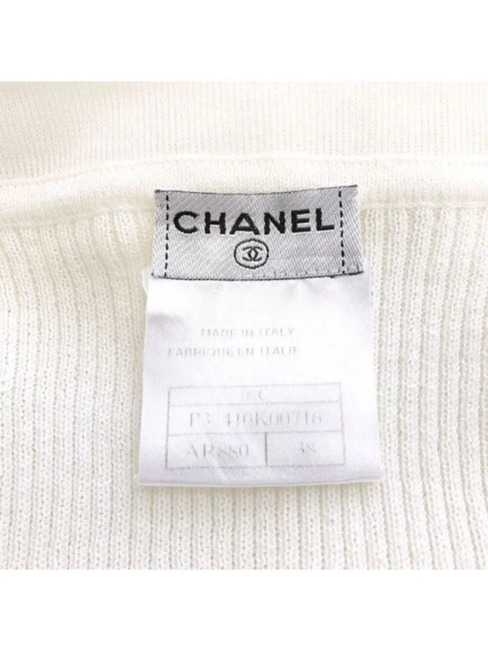 Chanel 08c Top White